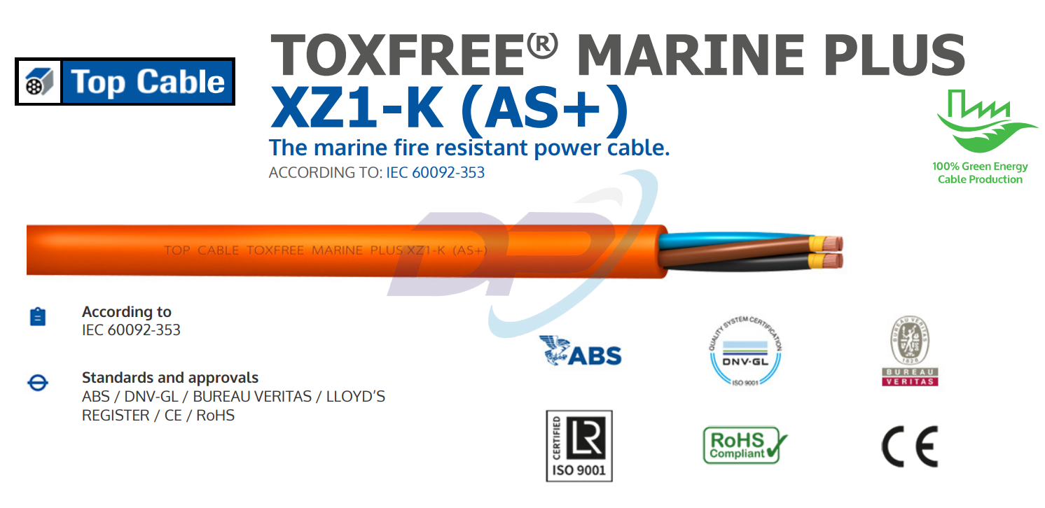 TOP CABLE, S.A. TOXFREE MARINE PLUS XZ1-K (AS+) 0,6/1kV
